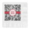 Black Lace Embossed Decorative Napkins (Personalized)