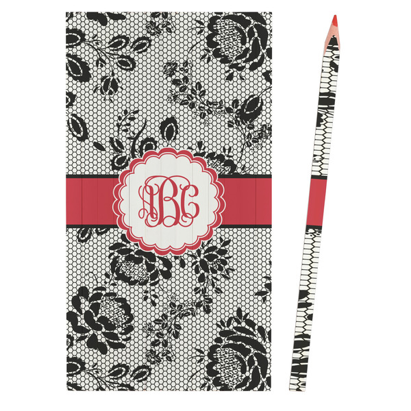 Black Lace Colored Pencils - Front View