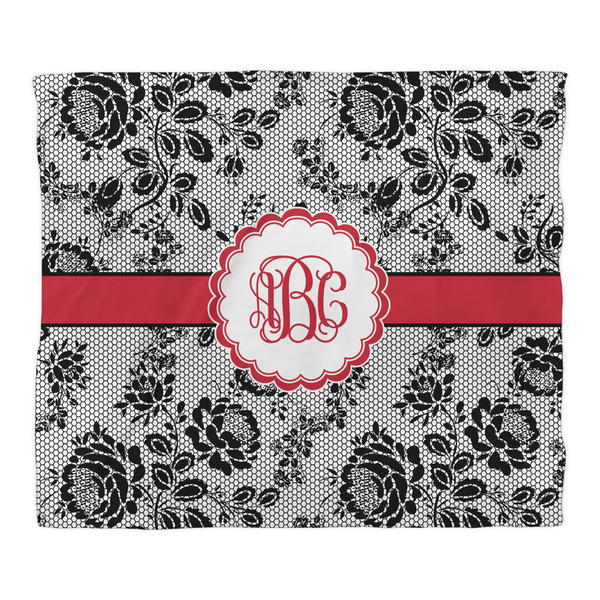 Black Lace Comforter - King - Front