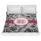 Black Lace Comforter - King (Personalized)