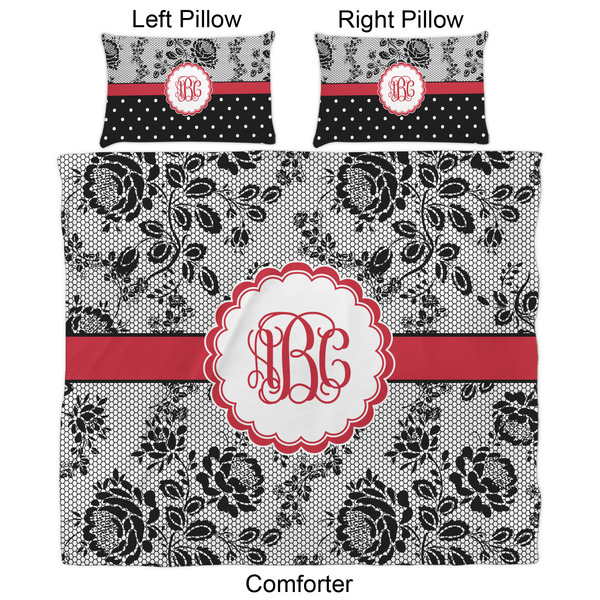 Black Lace Comforter Set - King - Approval