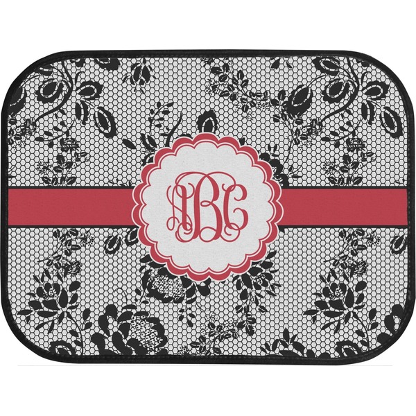 Black Lace Custom Car Floor Mats (Back Seat)
