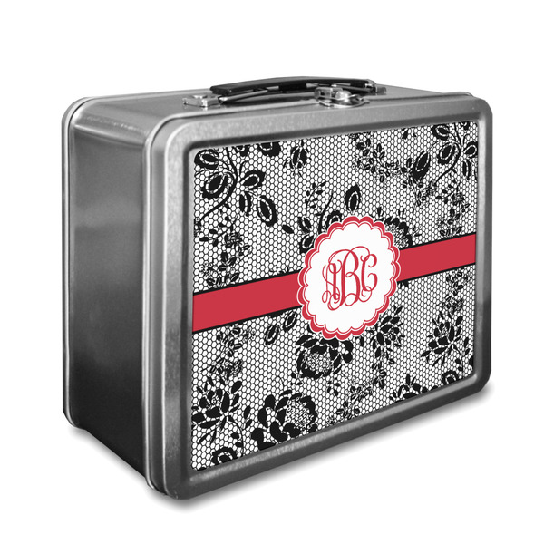 Custom Black Lace Lunch Box (Personalized)