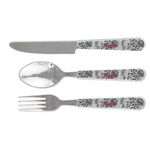 Black Lace Cutlery Set (Personalized)