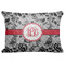 Black Lace Decorative Baby Pillowcase - 16"x12" w/ Monogram