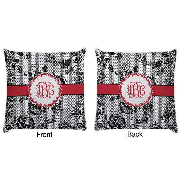 Black Lace Decorative Pillow Case - Approval