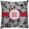 Black Lace Decorative Pillow Case (Personalized)