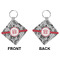 Black Lace Diamond Keychain (Front + Back)