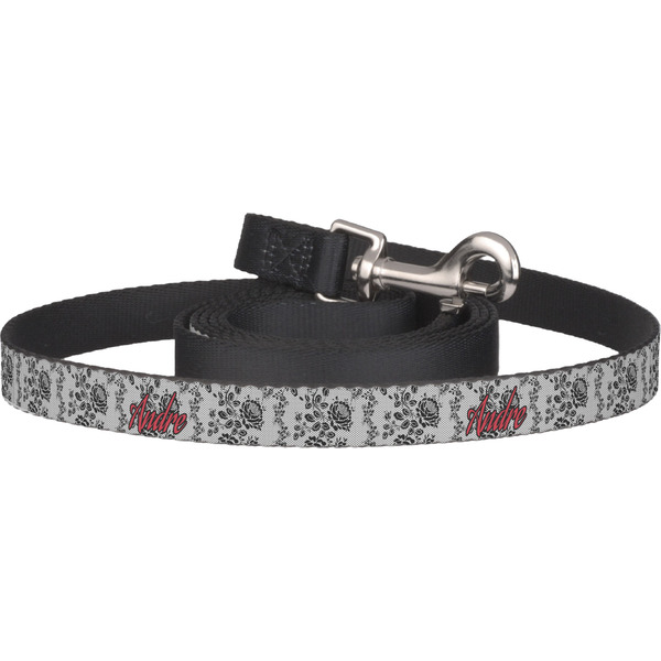 Custom Black Lace Dog Leash (Personalized)