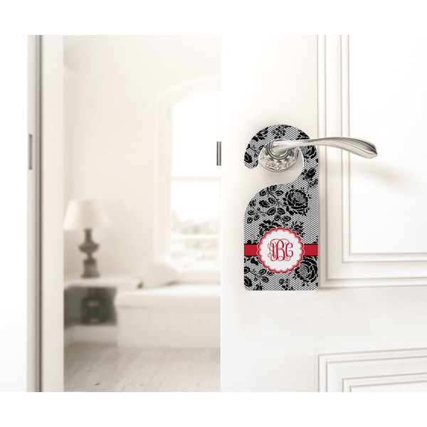 Black Lace Door Hanger - LIFESTYLE