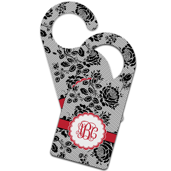 Black Lace Door Hanger - MAIN