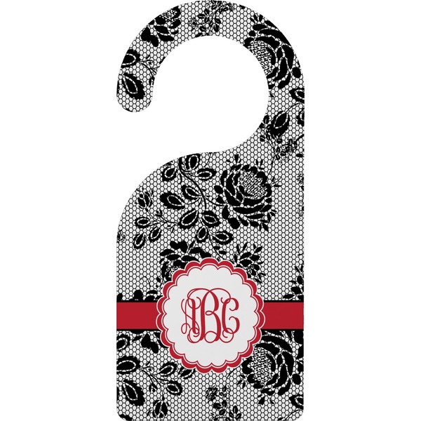 Custom Black Lace Door Hanger (Personalized)