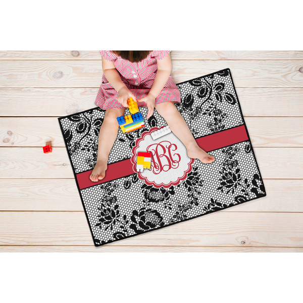 Black Lace Door Mats - LIFESTYLE kid
