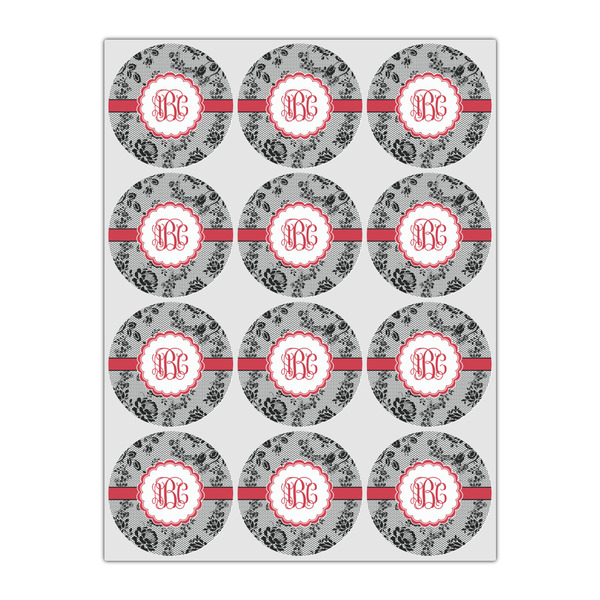 Black Lace Drink Topper - Small - Set of 12