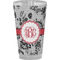 Black Lace Pint Glass - Full Color - Front View