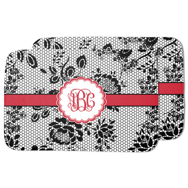 Black Lace Drying Dish Mat - MAIN