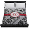 Black Lace Duvet Cover - Queen - On Bed - No Prop