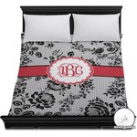Black Lace Duvet Cover - Full / Queen (Personalized)
