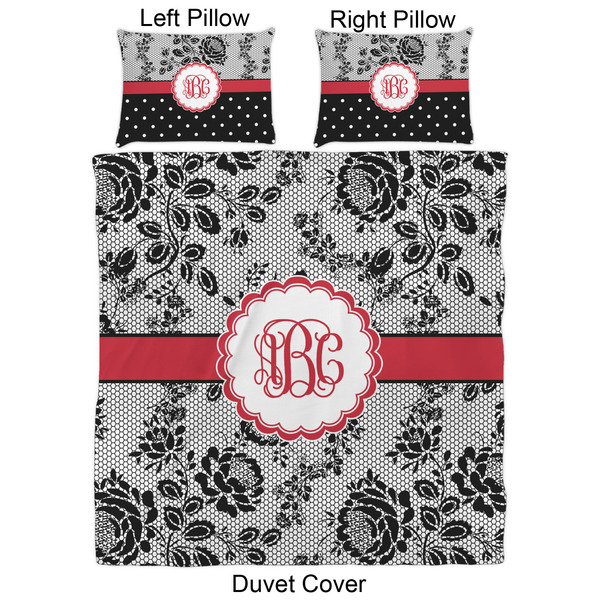 Black Lace Duvet Cover Set - Queen - Approval