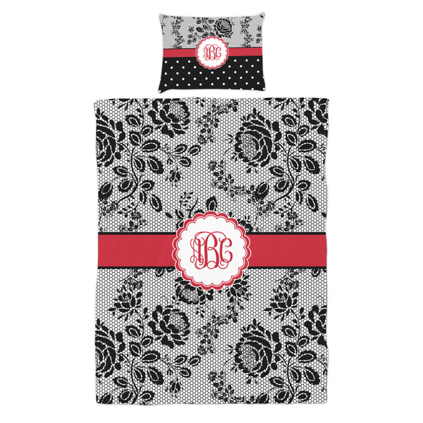 Black Lace Duvet Cover Set - Twin - Alt Approval