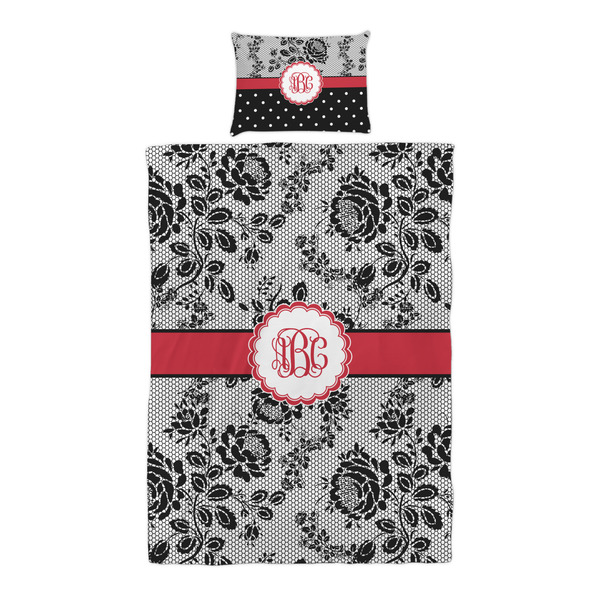 Black Lace Duvet Cover Set - Twin XL - Alt Approval