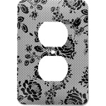 Black Lace Electric Outlet Plate