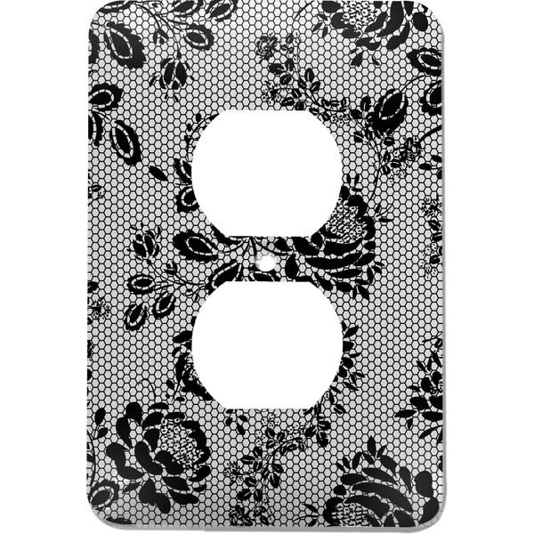 Custom Black Lace Electric Outlet Plate