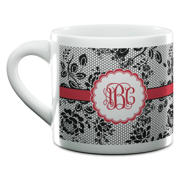 Black Lace Espresso Cup - 6oz (Double Shot) (MAIN)