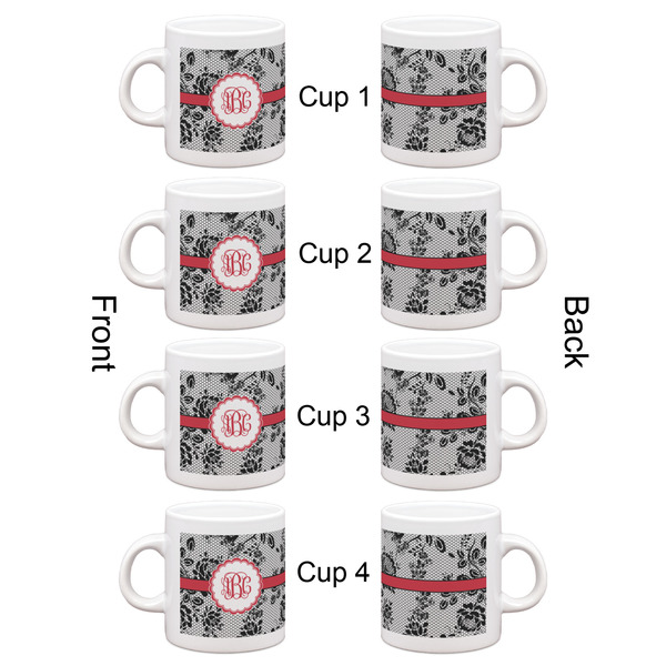 Black Lace Espresso Cup Set of 4 - Apvl
