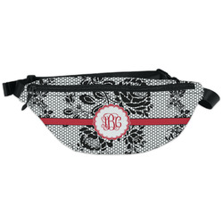 Black Lace Fanny Pack - Classic Style (Personalized)