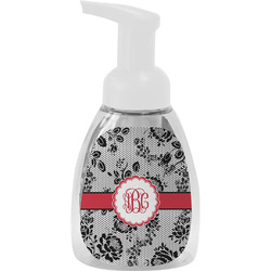 Black Lace Foam Soap Bottle - White (Personalized)
