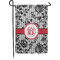 Black Lace Small Garden Flag - Single Sided w/ Monograms