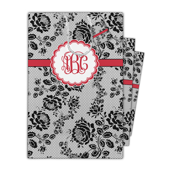 Black Lace Gift Bags - Parent/Main