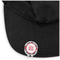 Black Lace Golf Ball Marker Hat Clip - Main