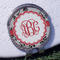 Black Lace Golf Ball Marker Hat Clip - Silver - Front