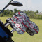 Black Lace Golf Club Cover - Set of 9 - On Clubs