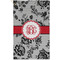 Black Lace Golf Towel - Poly-Cotton Blend - Small w/ Monograms