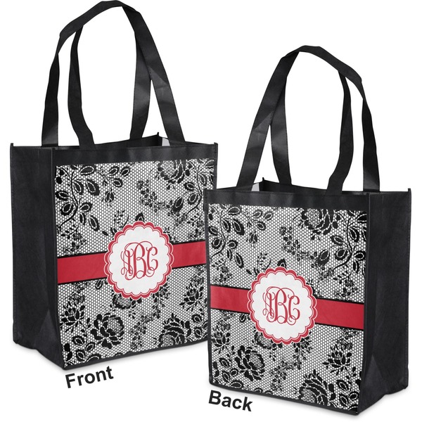 Black Lace Grocery Bag - Apvl