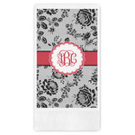 Black Lace Guest Paper Towels - Full Color (Personalized)