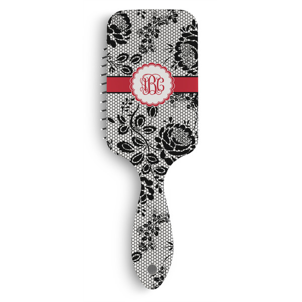 Custom Black Lace Hair Brushes (Personalized)