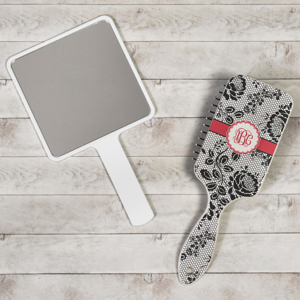 Black Lace Hair Brush - In Context