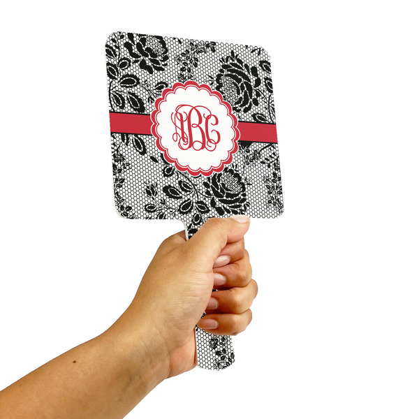 Black Lace Hand Mirrors - Alt View