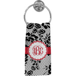 Black Lace Hand Towel - Full Print (Personalized)