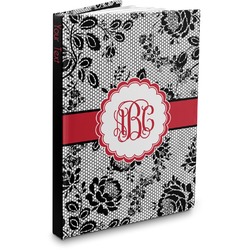 Black Lace Hardbound Journal - 5.75" x 8" (Personalized)