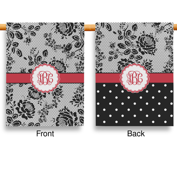 Black Lace House Flags - Double Sided - APPROVAL