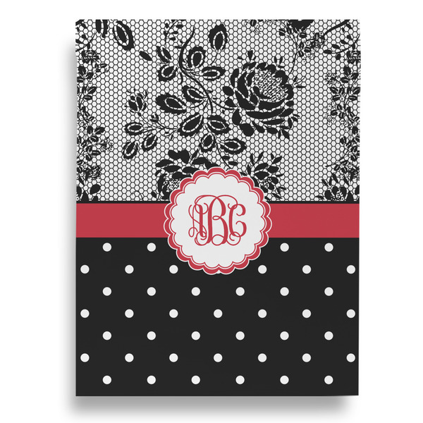 Black Lace House Flags - Double Sided - BACK