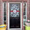 Black Lace House Flags - Double Sided - (Over the door) LIFESTYLE