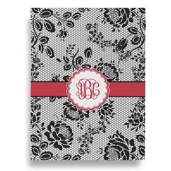 Black Lace House Flags - Single Sided - FRONT