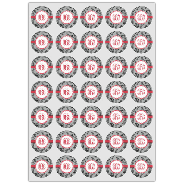 Black Lace Icing Circle - XSmall - Set of 35