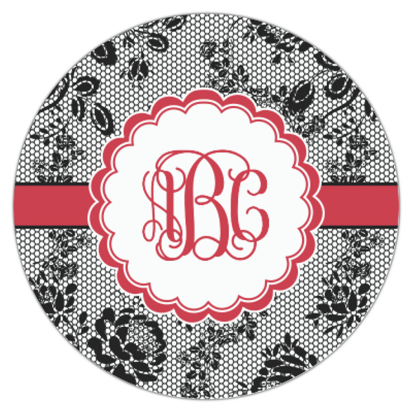 Black Lace Icing Circle - XSmall - Single
